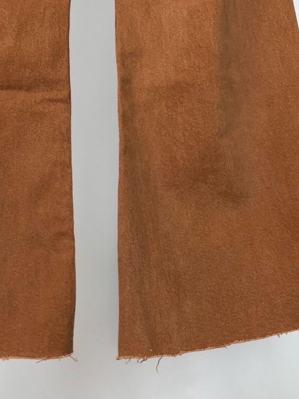 Artsy Boho minimalist 90s Streetwear Zara Wide Leg High-Rise Jeans in Warm Brown - Picture 3 of 7
